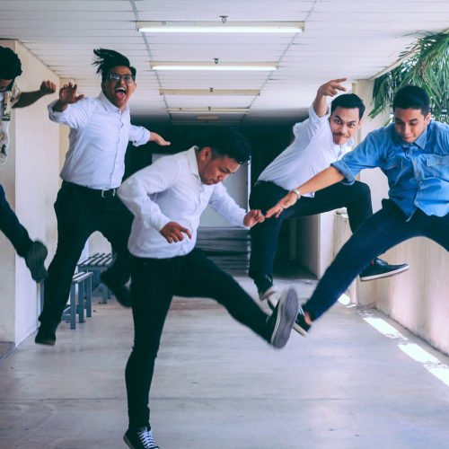 Five Guys Jumping